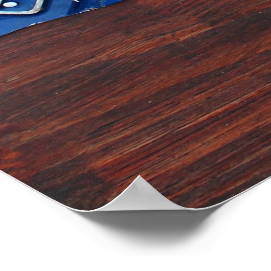 Kentucky Staat License Plate Karte Poster (Ecke)