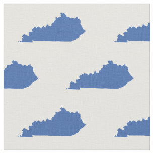 Kentucky Staat Pattern Blau Stoff