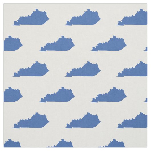 Kentucky Staat Pattern Blau Stoff (Muster)