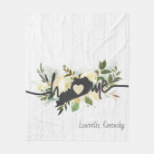 Kentucky Staat Personalisiert Ihre Zuhause City Ru Fleecedecke (Vorderseite)