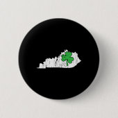 Kentucky Staat St. Patrick's Day Kentucky Green Sh Button (Vorderseite)