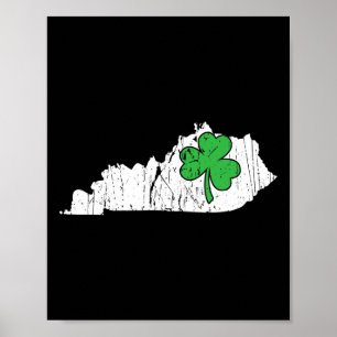 Kentucky Staat St. Patrick's Day Kentucky Green Sh Poster