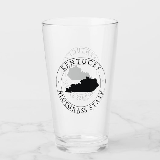 Kentucky Staat Trinkglas Glas (Vorderseite)