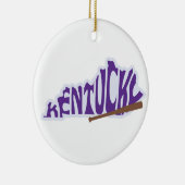 Kentucky Staat Weihnachtsbaum Keramik Ornament (Rechts)