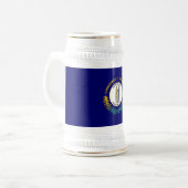Kentucky Staatsflagge Bierglas (Vorderseite Links)