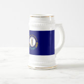 Kentucky Staatsflagge Bierglas (VorderseiteRechts)