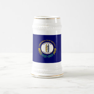 Kentucky Staatsflagge Bierglas