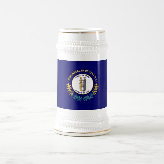 Kentucky Staatsflagge Bierglas (Mittel)