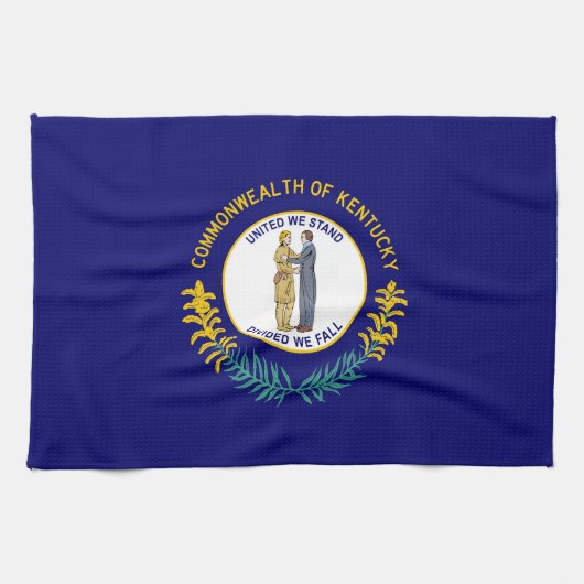 Kentucky Staatsflagge Geschirrtuch (Horizontal)