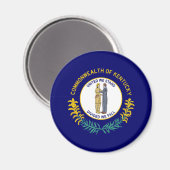 Kentucky Staatsflagge Magnet (Vorderseite/Rückseite)
