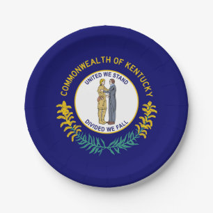 Kentucky Staatsflagge Pappteller