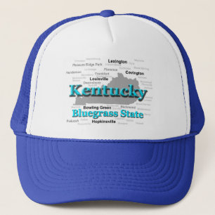Kentucky Staatsstolz Karte Silhouette Truckerkappe