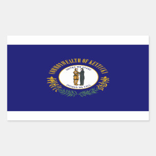 Kentucky State Flag-Aufkleber Rechteckiger Aufkleber