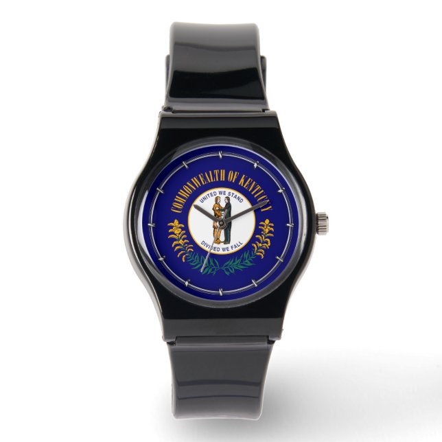 Kentucky State Flag Design Armbanduhr (Vorderseite)
