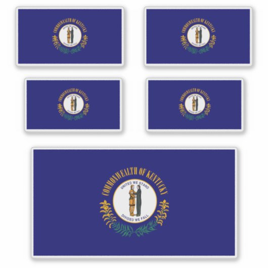 Kentucky State Flag Design Aufkleber (Vorderseite)