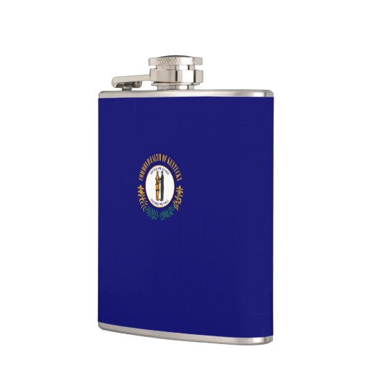 Kentucky State Flag Design Flachmann (Links)