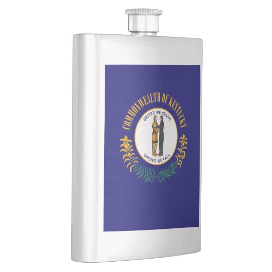 Kentucky State Flag Design Flachmann (Rechts)