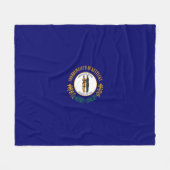 Kentucky State Flag Design Fleecedecke (Vorderseite (Horizontal))