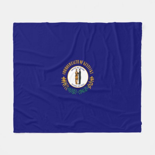 Kentucky State Flag Design Fleecedecke (Vorderseite (Horizontal))