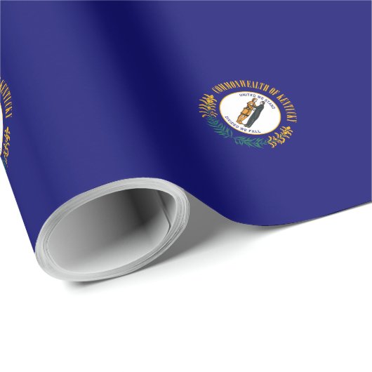 Kentucky State Flag Design Geschenkpapier (Rolleneckpunkt)