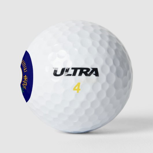 Kentucky State Flag Design Golfball (Logo)