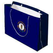 Kentucky State Flag Design Große Geschenktüte (Rückseite Schrägansicht)