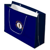 Kentucky State Flag Design Große Geschenktüte (Vorderseite Schrägansicht)