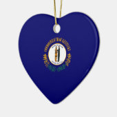 Kentucky State Flag Design Keramik Ornament (Links)