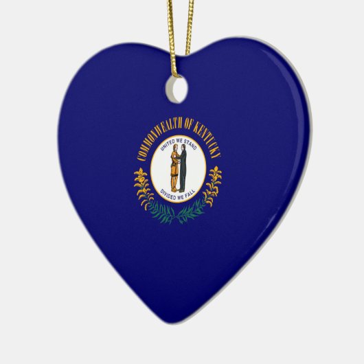 Kentucky State Flag Design Keramik Ornament (Links)