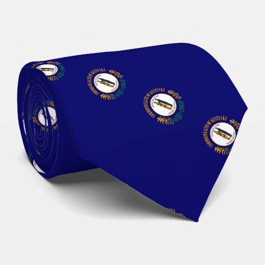 Kentucky State Flag Design Krawatte (Gerollt)