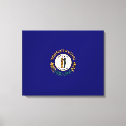 Kentucky State Flag Design Leinwanddruck (Vorderseite)