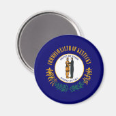 Kentucky State Flag Design Magnet (Vorderseite/Rückseite)