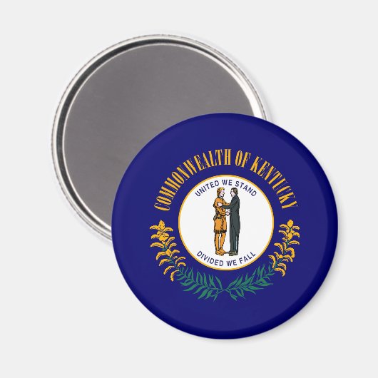 Kentucky State Flag Design Magnet (Vorderseite/Rückseite)