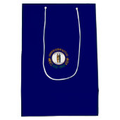 Kentucky State Flag Design Mittlere Geschenktüte (Rückseite)