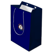 Kentucky State Flag Design Mittlere Geschenktüte (Rückseite Schrägansicht)