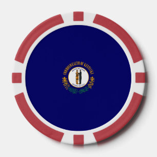 Kentucky State Flag Design Pokerchips