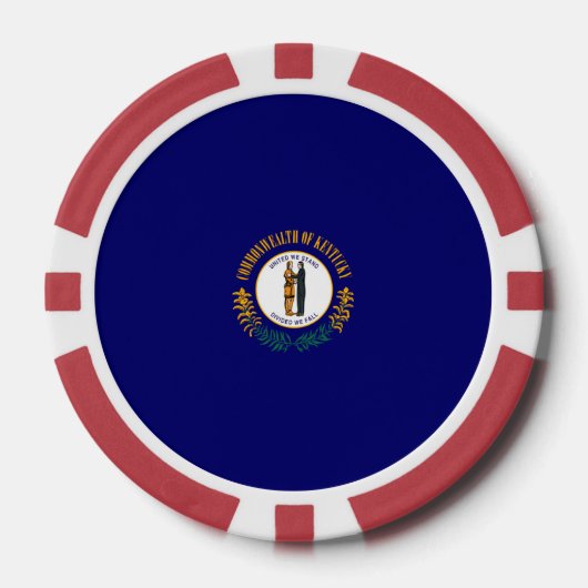 Kentucky State Flag Design Pokerchips (Vorderseite)