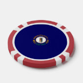 Kentucky State Flag Design Pokerchips (Einzeln)