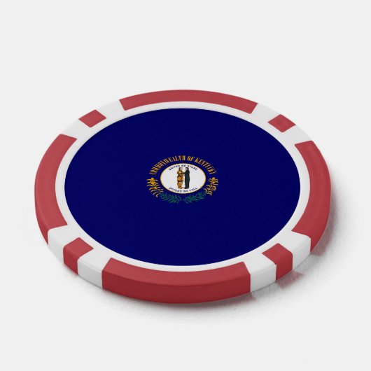 Kentucky State Flag Design Pokerchips (Einzeln)