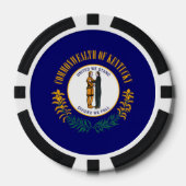 Kentucky State Flag Design Pokerchips (Vorderseite)