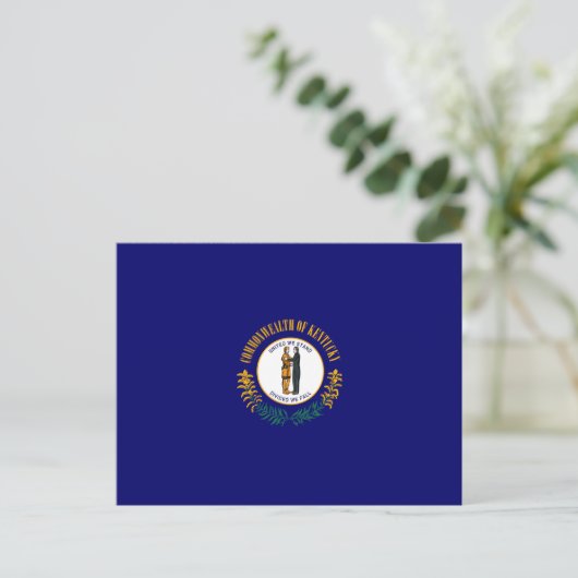 Kentucky State Flag Design Postkarte (Stehend Vorderseite)