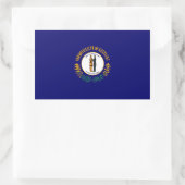 Kentucky State Flag Design Rechteckiger Aufkleber (Tasche)