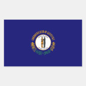 Kentucky State Flag Design Rechteckiger Aufkleber (Vorderseite)