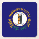 Kentucky State Flag Design Rechteckiger Pappuntersetzer (Vorderseite)