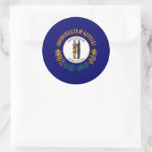 Kentucky State Flag Design Runder Aufkleber (Tasche)