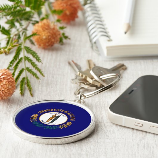 Kentucky State Flag Design Schlüsselanhänger (Seite)