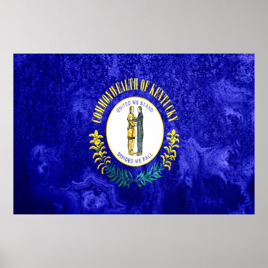 Kentucky State Flag Poster (Vorne)