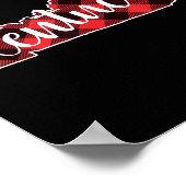 Kentucky State Map Buffalo Plaid Christmas Ky Kent Poster (Ecke)