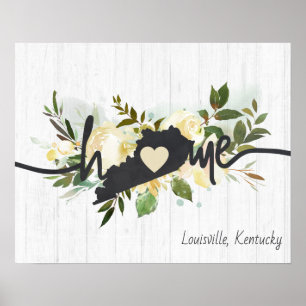 Kentucky State Personalisiert Ihre Heimatstadt Rus Poster