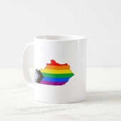 Kentucky State Pride LGBTQ Progress Pride Kaffeetasse (Vorderseite Links)